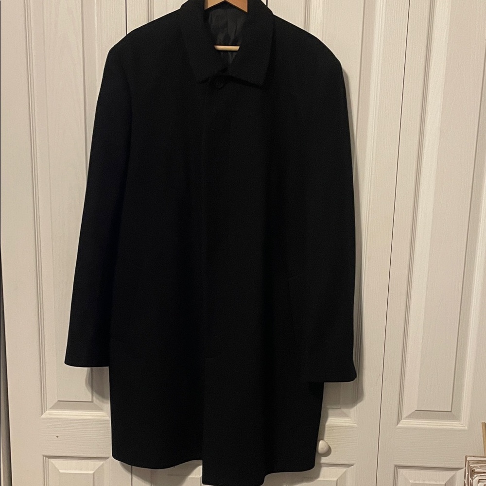 NWOT Hart Schaffner Marx Men's Wool Blend Overcoat 44L
